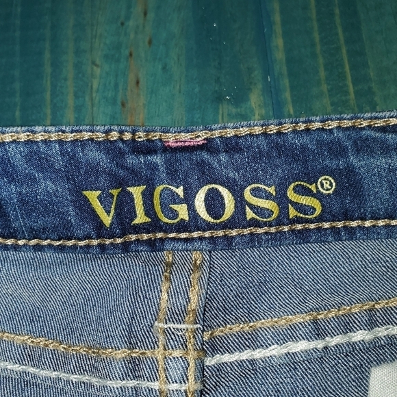 Skinny jeans with kittens embroidered on knees NEW size 5 - Picture 5 of 9